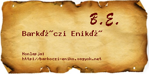 Barkóczi Enikő névjegykártya